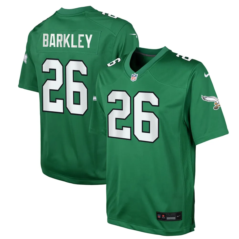 Saquon Barkley Philadelphia Eagles Nike Youth Game Jersey - Kelly Green