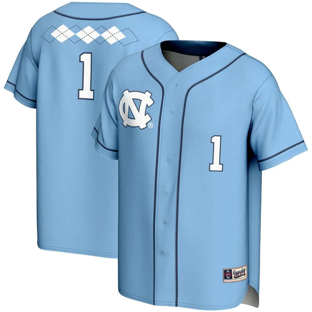 #1 North Carolina Tar Heels GameDay Greats Unisex Lightweight Softball Jersey - Carolina Blue
