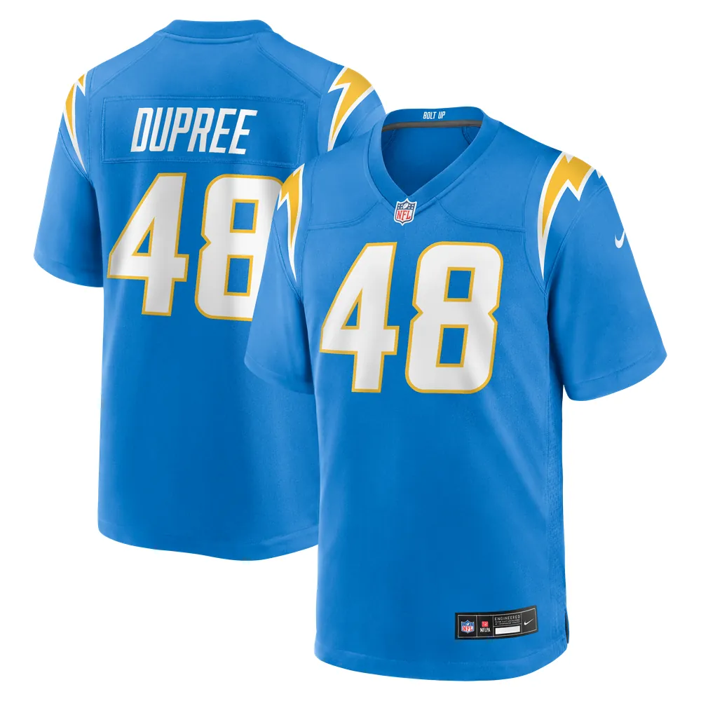 Bud Dupree Los Angeles Chargers Nike Team Game Jersey -  Powder Blue