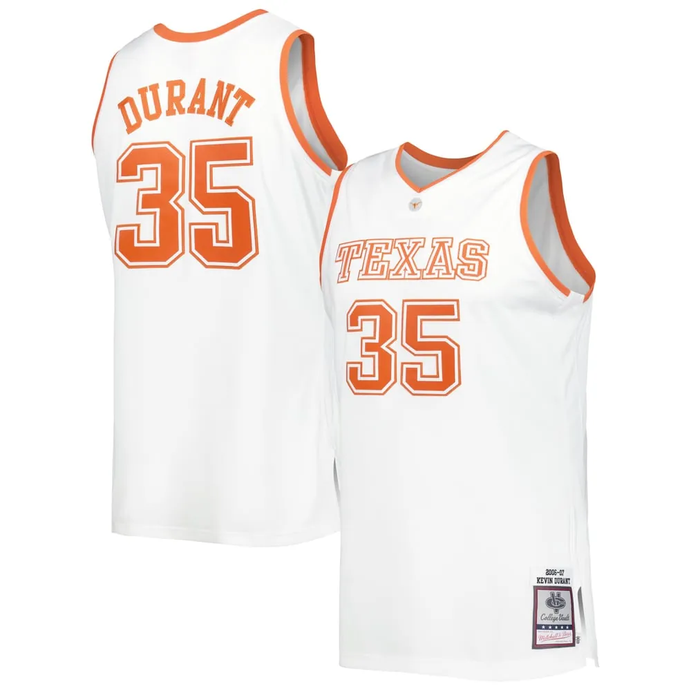 Kevin Durant Texas Longhorns Mitchell & Ness 2006/07 Throwback Jersey - White
