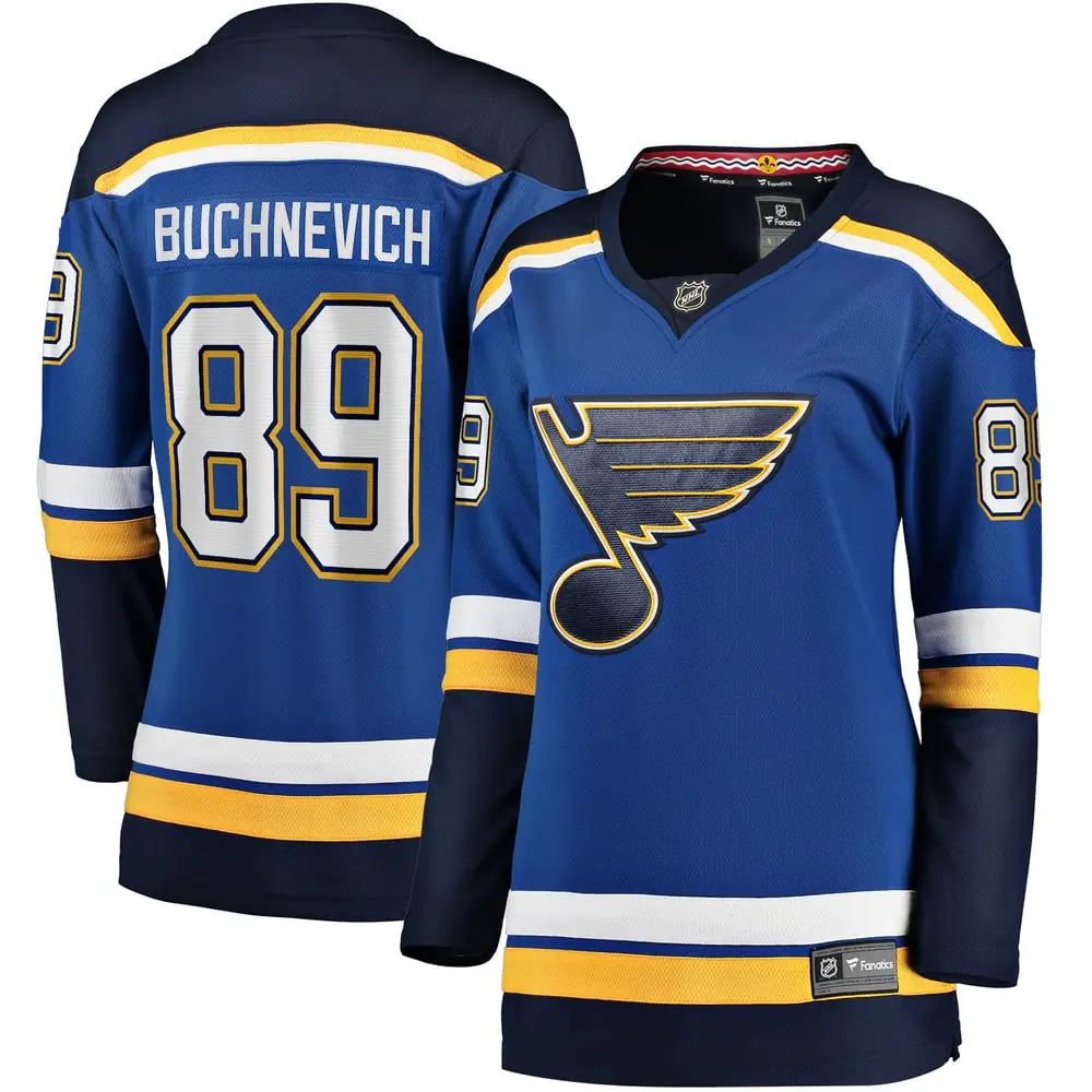 Pavel Buchnevich St. Louis Blues Fanatics Women's Home Breakaway Player Jersey - Blue