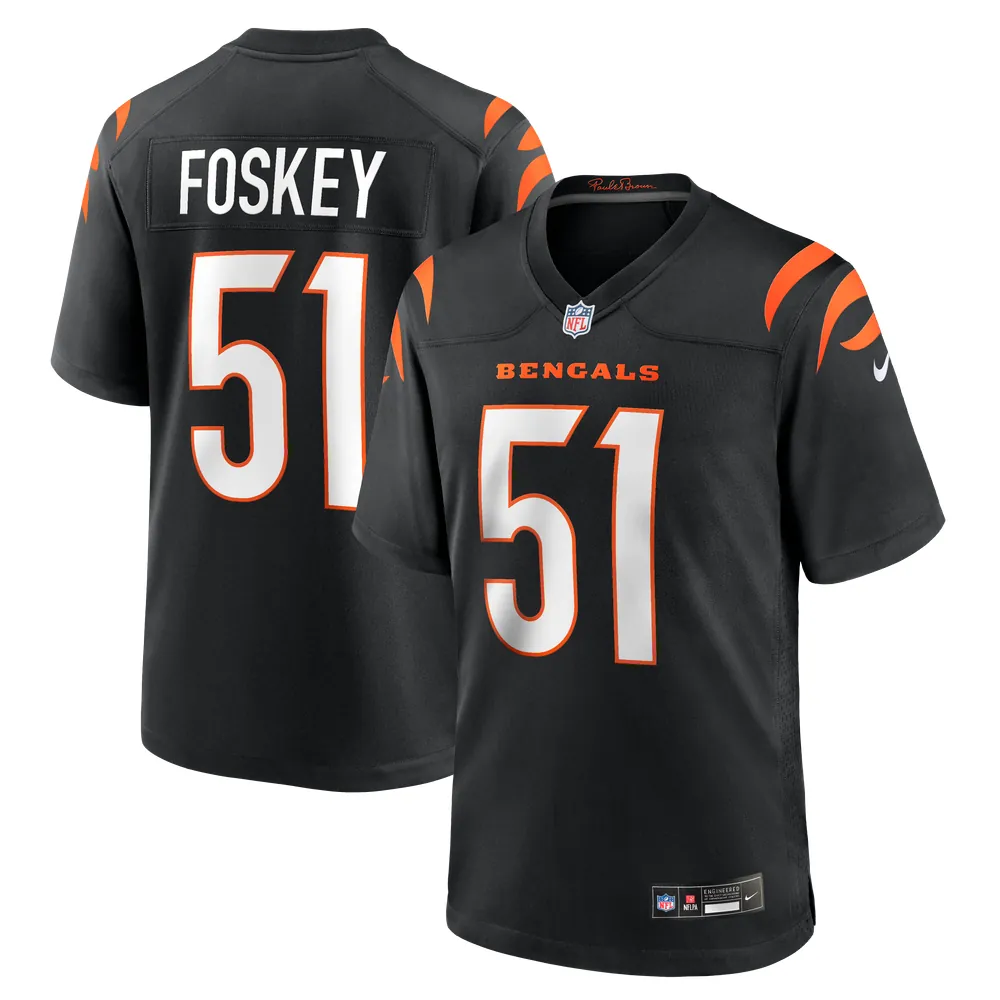 Isaiah Foskey Cincinnati Bengals Nike Team Game Jersey -  Black