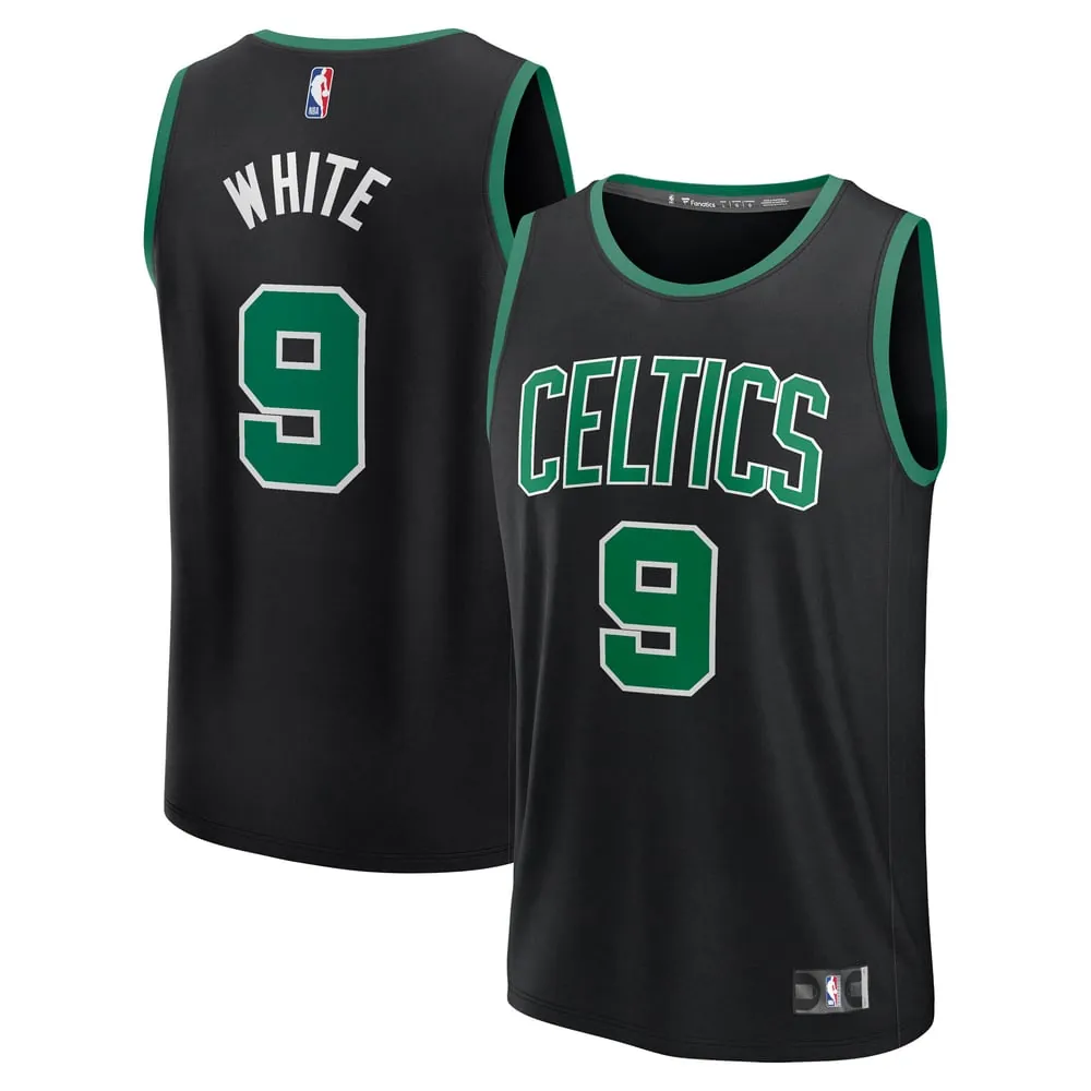 Derrick White Boston Celtics Fanatics Fast Break Replica Player Jersey - Statement Edition - Black