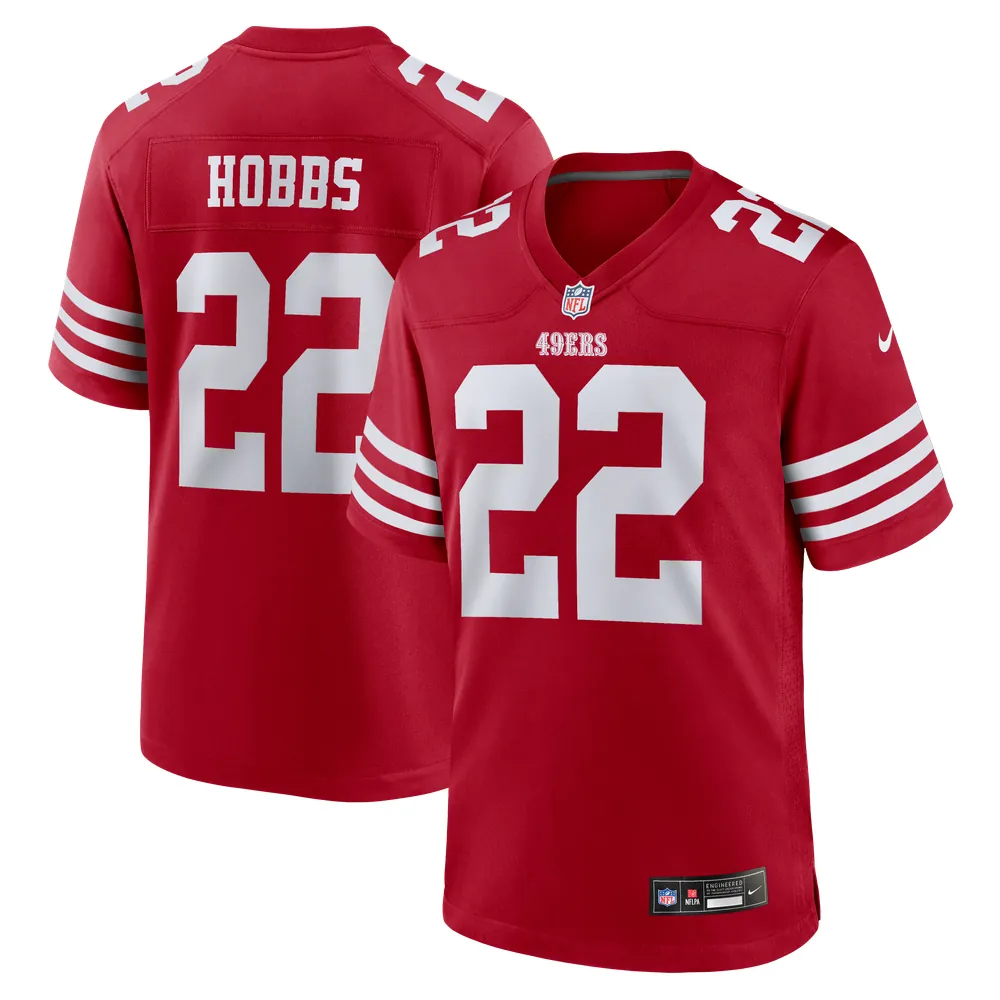 Nate Hobbs San Francisco 49ers Nike Team Game Jersey - Scarlet