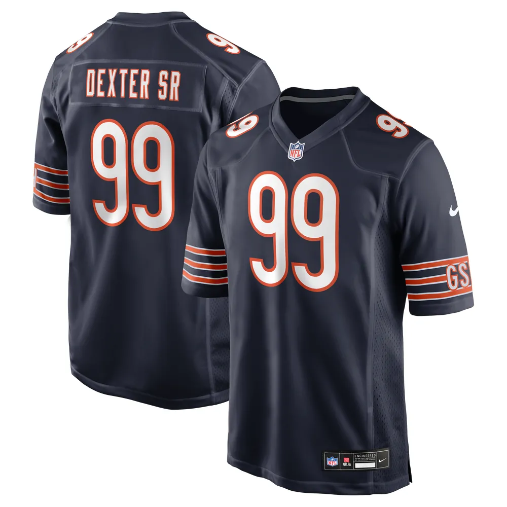 Gervon Dexter Sr. Chicago Bears Nike  Game Jersey -  Navy