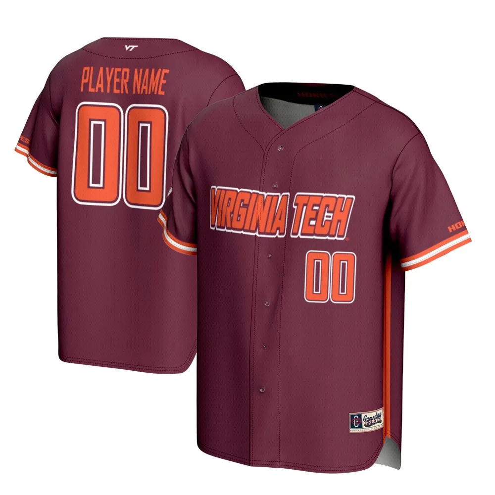 Virginia Tech Hokies GameDay Greats NIL Pick-A-Player Lightweight Baseball Jersey - Maroon