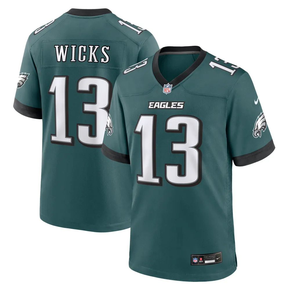 Dontayvion Wicks Philadelphia Eagles Nike Team Game Jersey - Midnight Green