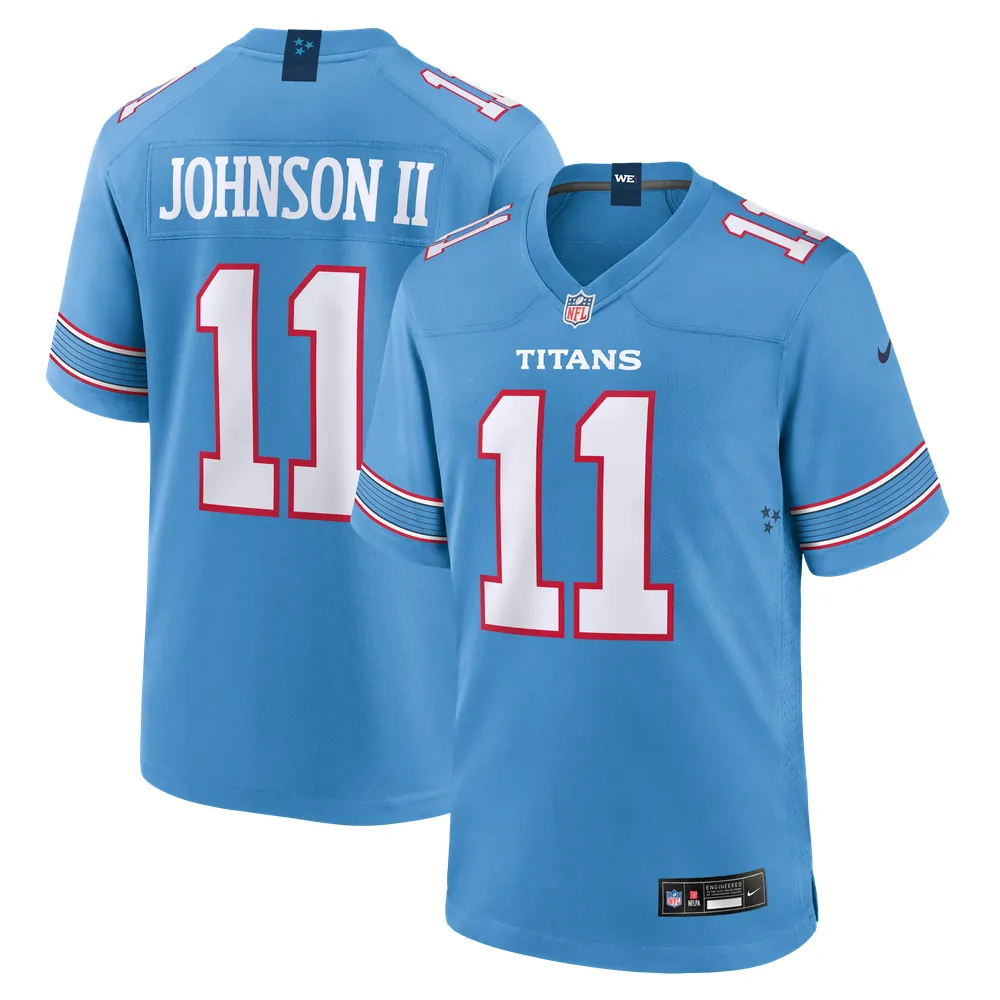 Jermaine Johnson II Tennessee Titans Nike Team Game Jersey - Light Blue