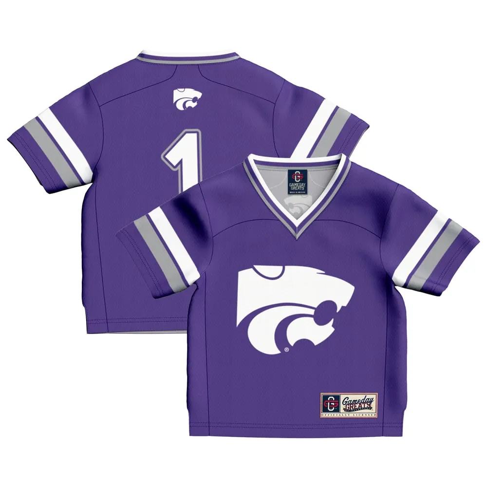 #1 Kansas State Wildcats GameDay Greats Toddler Collegiate Football Fashion Jersey - Purple