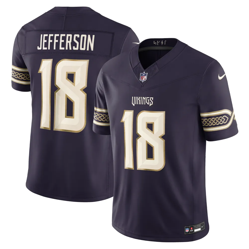 Justin Jefferson Minnesota Vikings Nike 2026 Rivalries Collection Stitched Limited Jersey - Purple