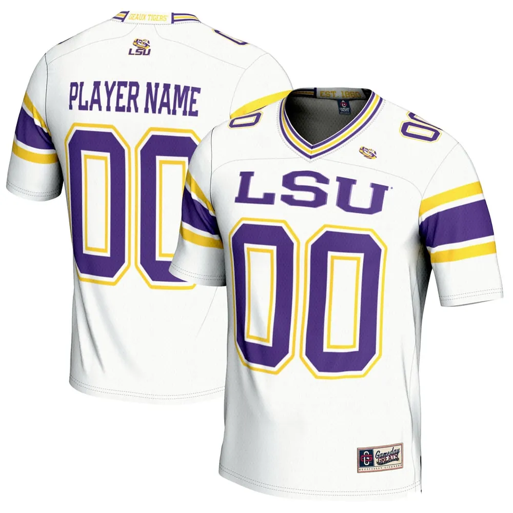 LSU Tigers GameDay Greats NIL Pick-A-Player Football Jersey - White