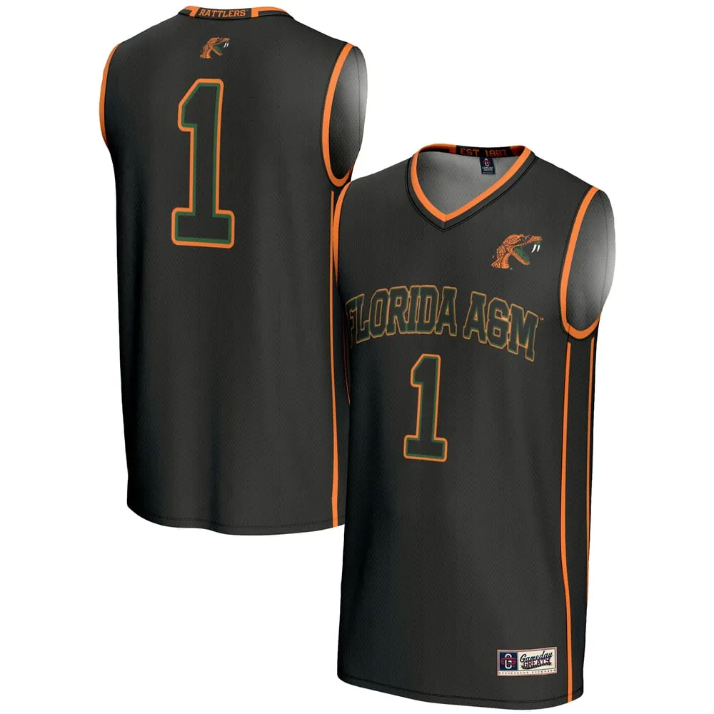 #1 Florida A&M Rattlers GameDay Greats Unisex Lightweight Basketball Jersey - Black