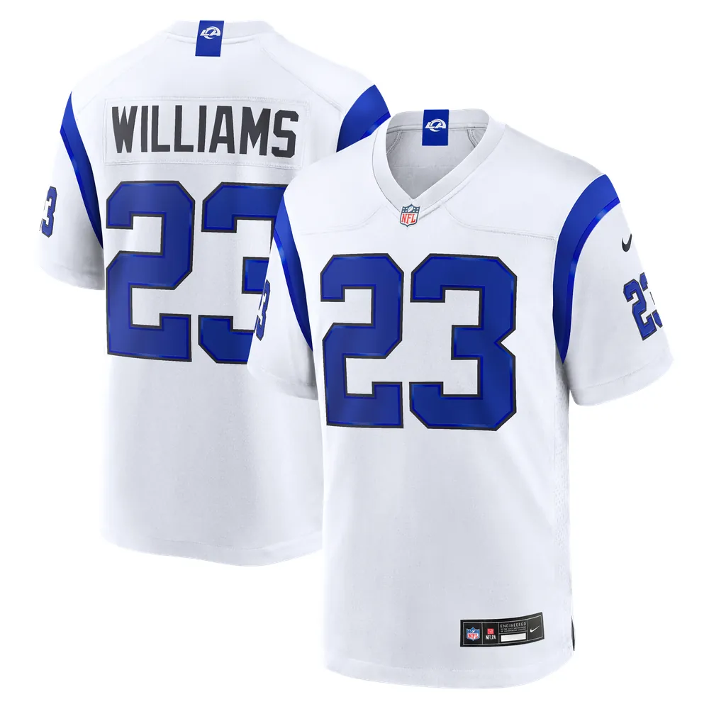 Kyren Williams Los Angeles Rams Nike Fearsome White Game Jersey
