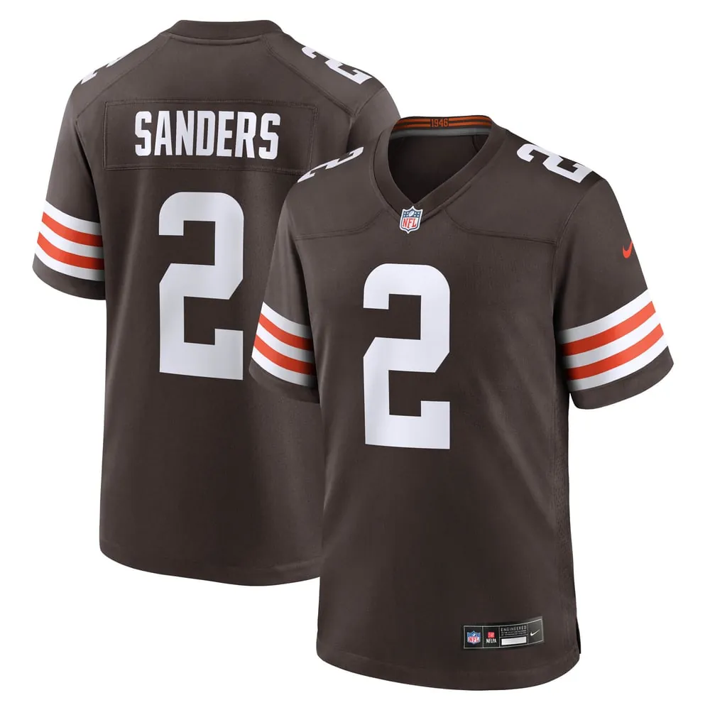 Shedeur Sanders Cleveland Browns Nike Game Jersey - Brown