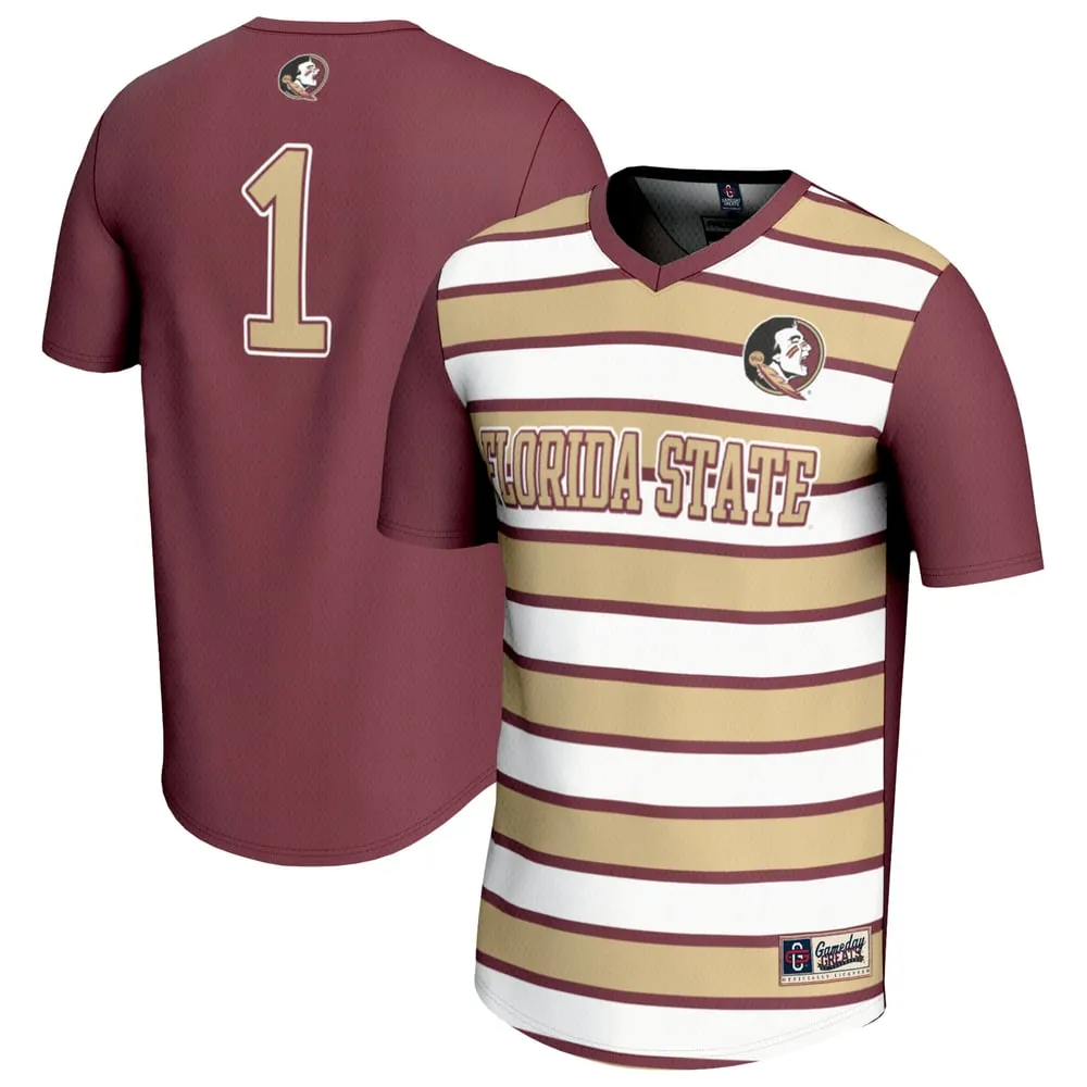 #1 Florida State Seminoles GameDay Greats Unisex Lightweight Soccer Fashion Jersey - Garnet
