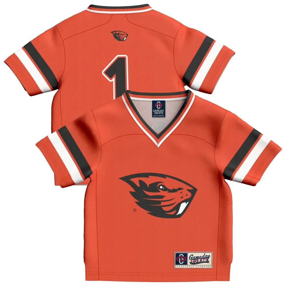 #1 Oregon State Beavers GameDay Greats Infant Collegiate Football Fashion Jersey - Orange