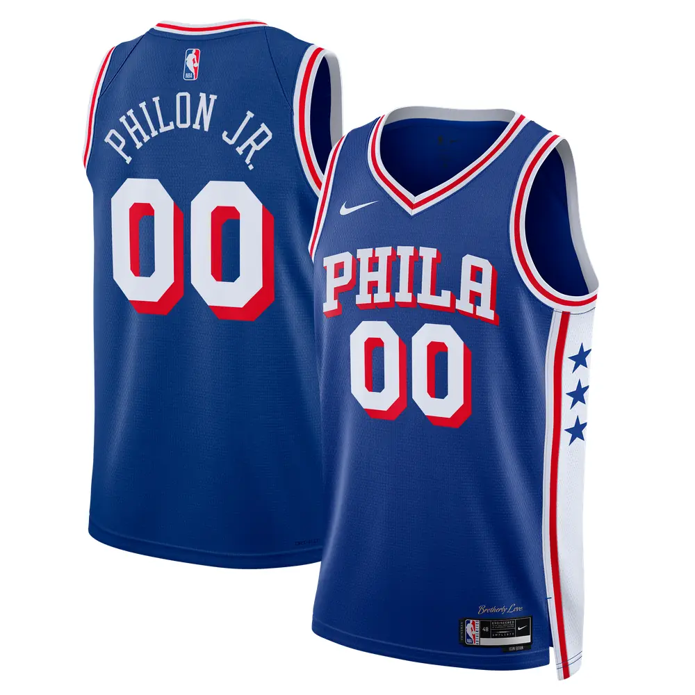 Labaron Philon Jr. Philadelphia 76ers Nike Unisex Swingman Jersey - Icon Edition - Royal
