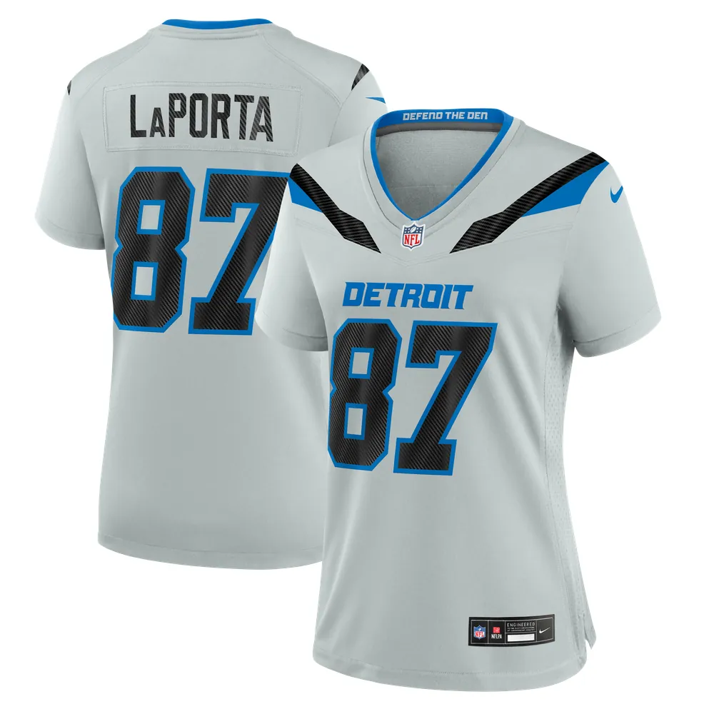 Sam LaPorta Detroit Lions Nike Women's 2026 Rivalries Collection Game Jersey - Silver