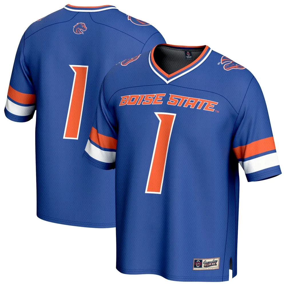 Boise State Broncos GameDay Greats Unisex Collegiate Football Lightweight Fashion Jersey - Royal