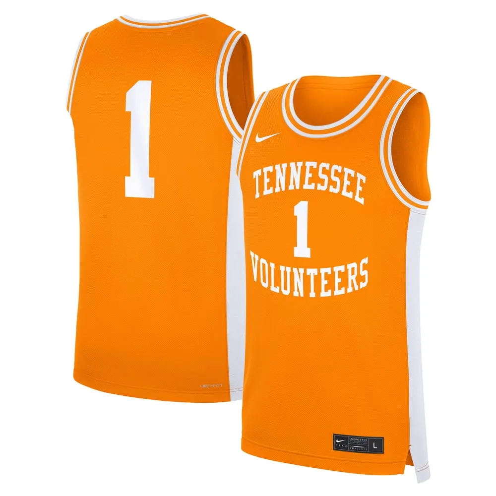 #1 Tennessee Volunteers Nike Road Replica Jersey - Tennessee Orange