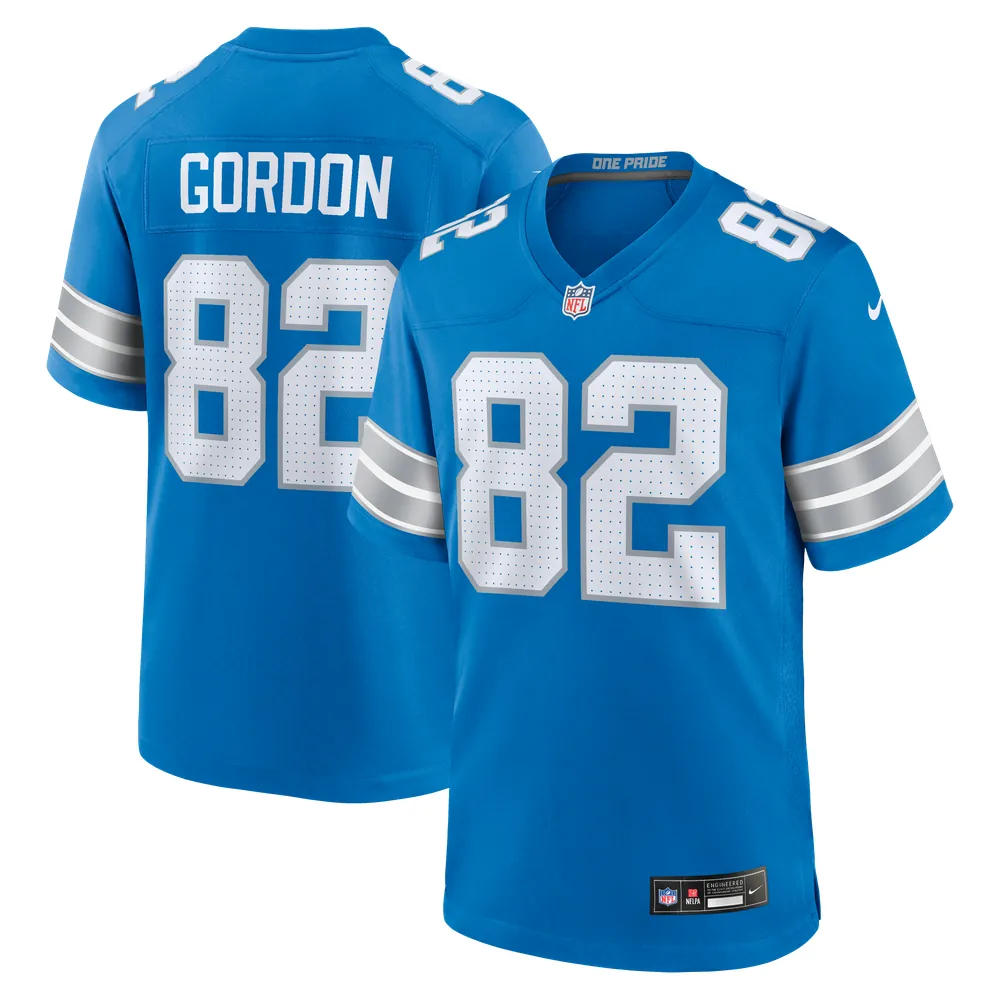 Thomas Gordon Detroit Lions Nike Team Game Jersey -  Blue