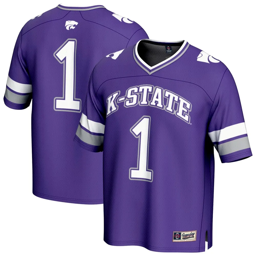 #1 Kansas State Wildcats GameDay Greats Lightweight Collegiate Football Fashion Jersey - Purple