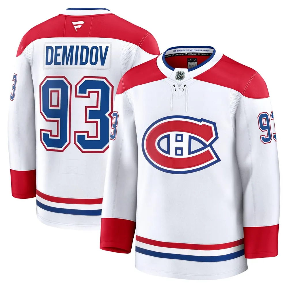 Ivan Demidov Montreal Canadiens Fanatics Away Premium Jersey - White