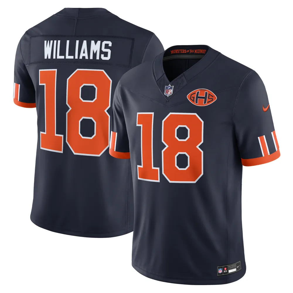 Caleb Williams Chicago Bears Nike 2026 Rivalries Collection Stitched Limited Jersey - Navy