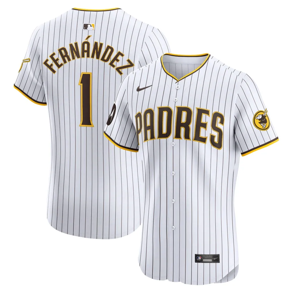 Tony Fernández San Diego Padres Nike Home Elite Sponsor Patch Player Jersey - White