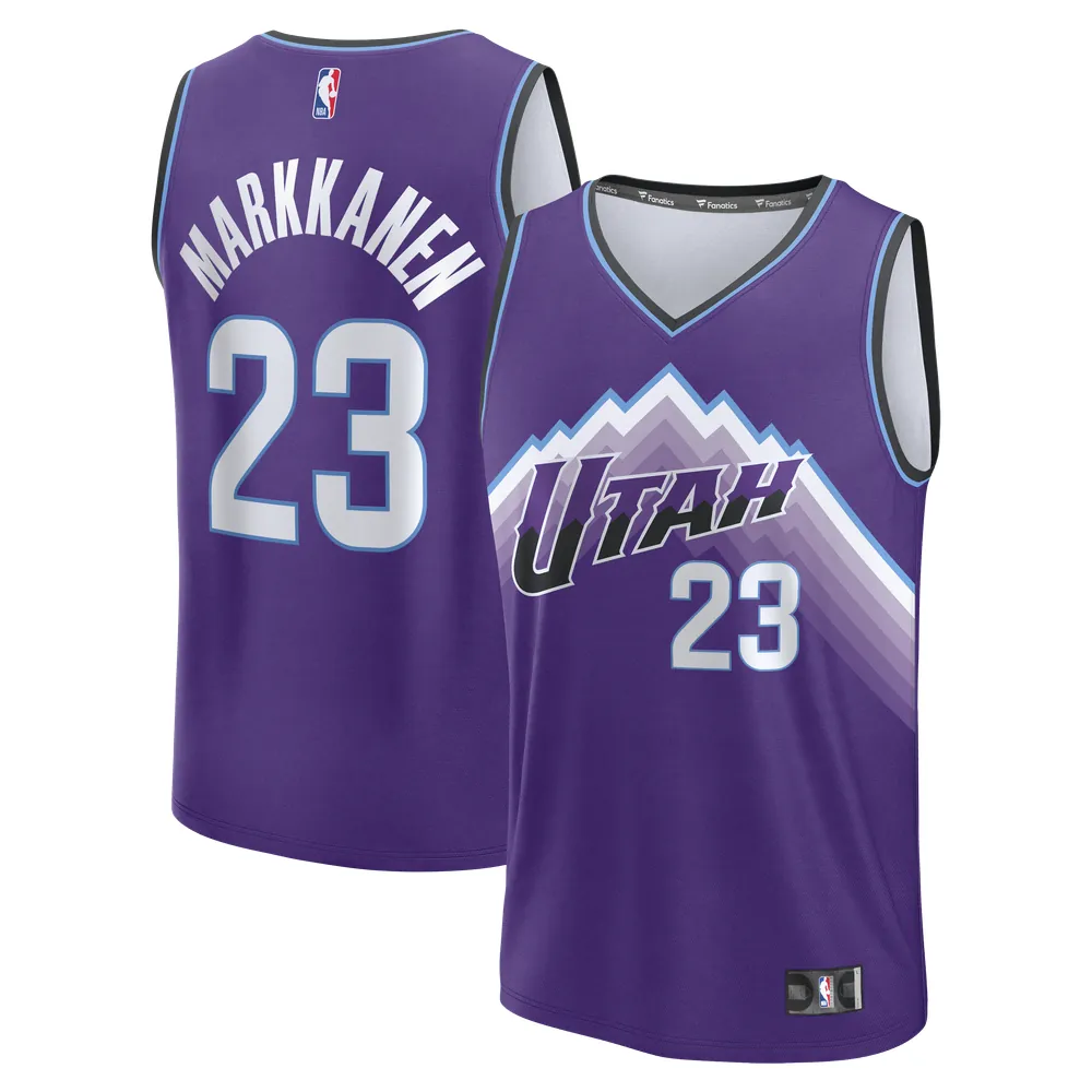 Lauri Markkanen Utah Jazz Fanatics Youth Fast Break Replica Jersey - Icon Edition - Purple