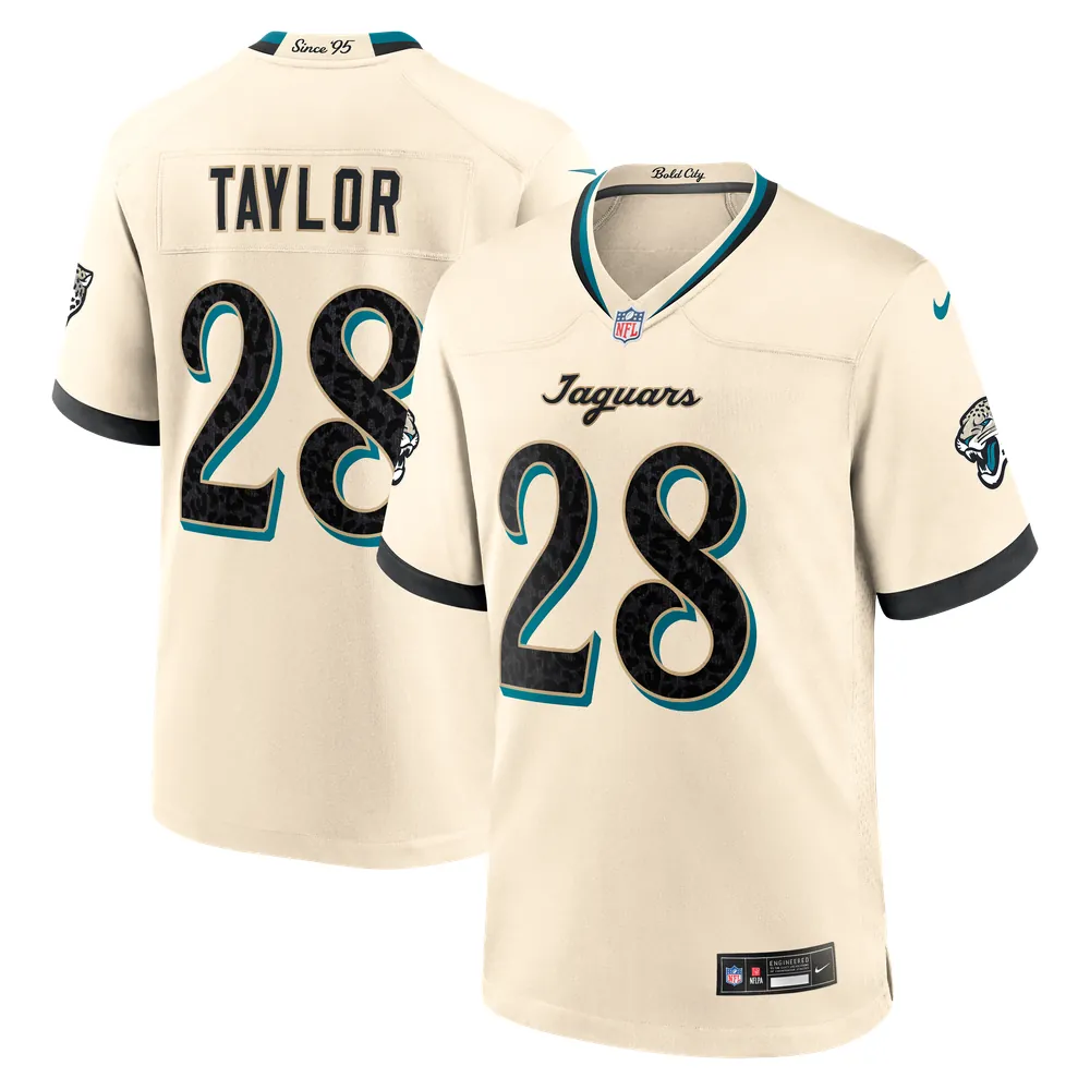 Fred Taylor Jacksonville Jaguars Nike 2026 Rivalries Collection Game Jersey - Natural
