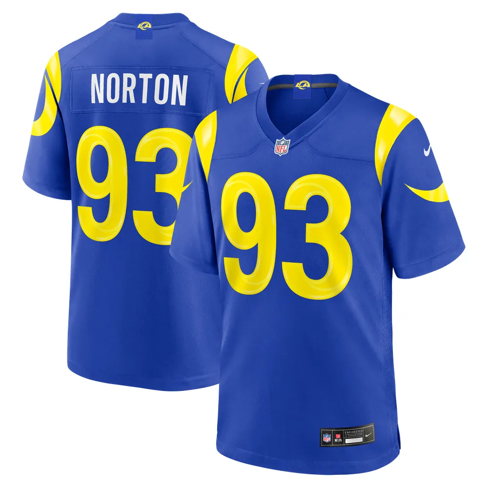 Bill Norton Los Angeles Rams Nike Team Game Jersey - Royal