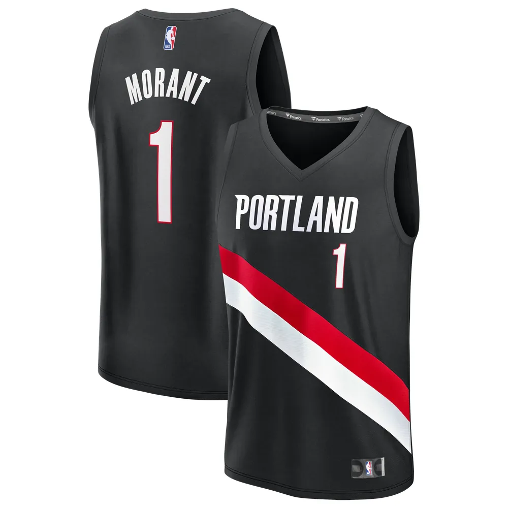 Ja Morant Portland Trail Blazers Fanatics Fast Break Jersey - Icon Edition - Black