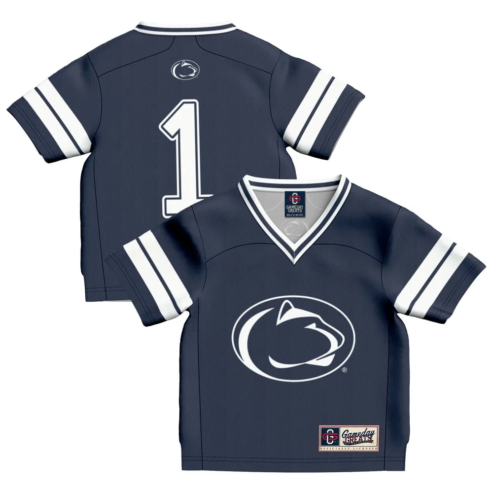 #1 Penn State Nittany Lions GameDay Greats Toddler Football Fashion Jersey - Navy