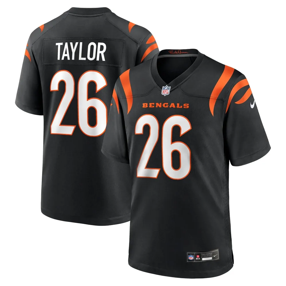 Ja'Sir Taylor Cincinnati Bengals Nike Team Game Jersey -  Black