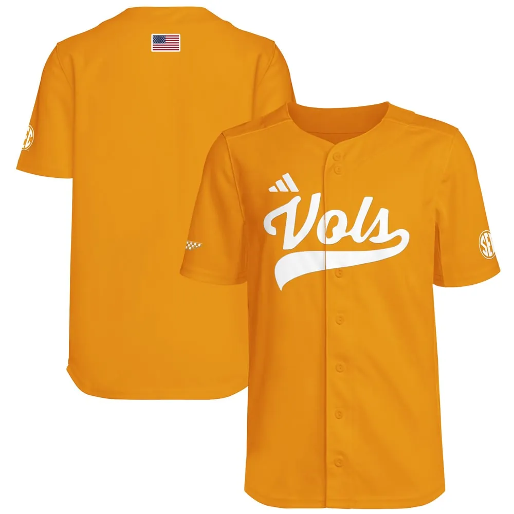 Tennessee Volunteers adidas Youth Baseball Jersey - Tennessee Orange