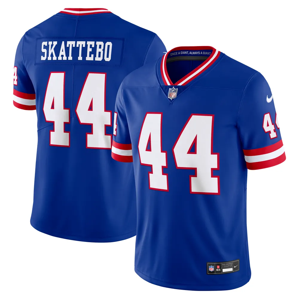 Cam Skattebo New York Giants Nike Legacy Vapor Untouchable Stitched Limited Jersey - Royal