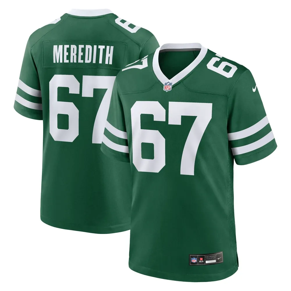 Jordan Meredith New York Jets Nike Team Game Jersey - Legacy Green