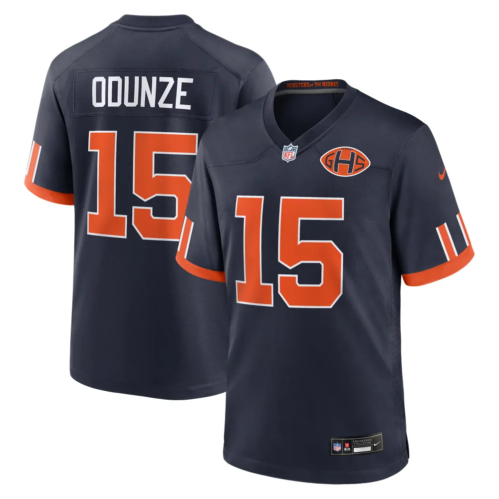 Rome Odunze Chicago Bears Nike 2026 Rivalries Collection Game Jersey - Navy