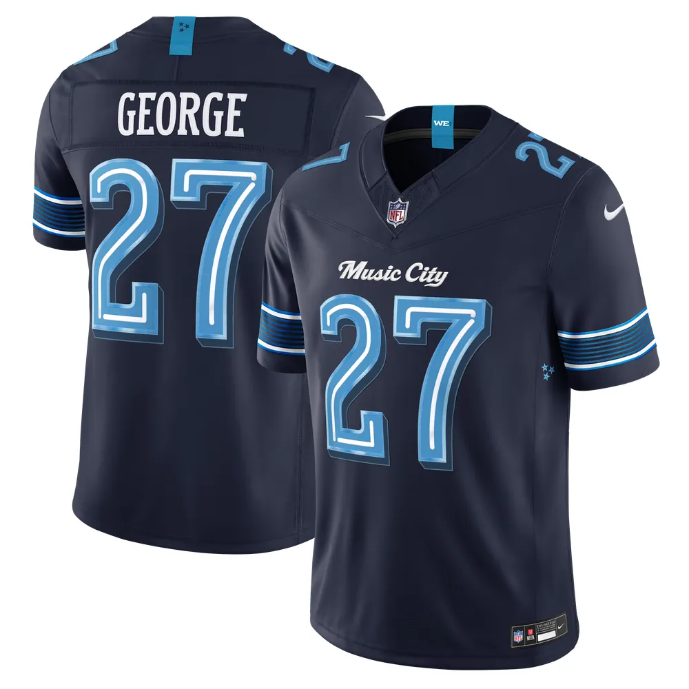 Eddie George Tennessee Titans Nike 2026 Rivalries Collection Stitched Limited Jersey - Navy