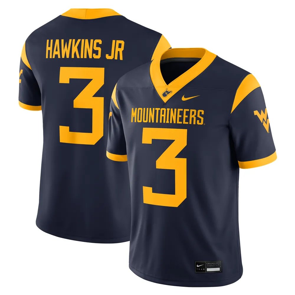 Michael Hawkins Jr. West Virginia Mountaineers Nike Game Football Jersey - Navy