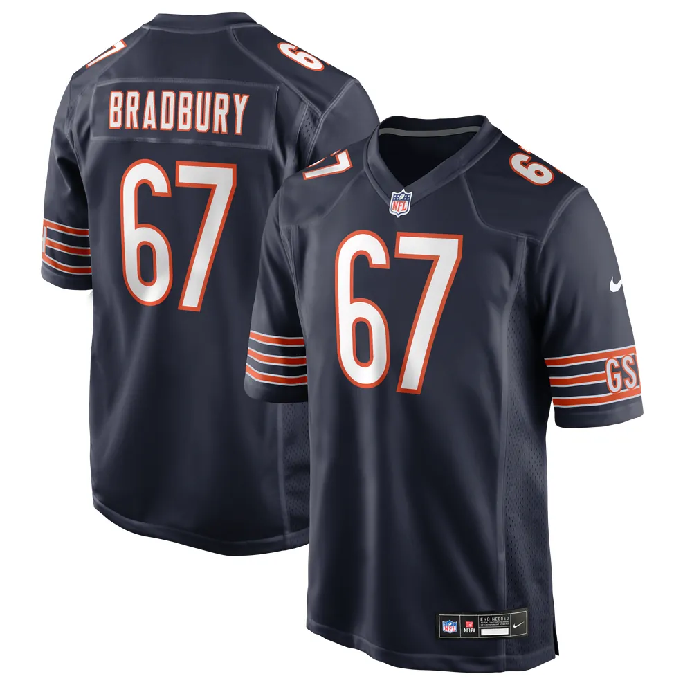 Garrett Bradbury Chicago Bears Nike Team Game Jersey - Navy