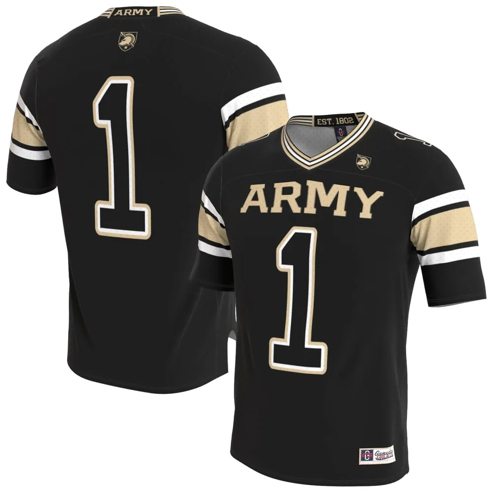 Army Black Knights GameDay Greats Unisex Lightweight Collegiate Football Blackout Fashion Jersey - Black