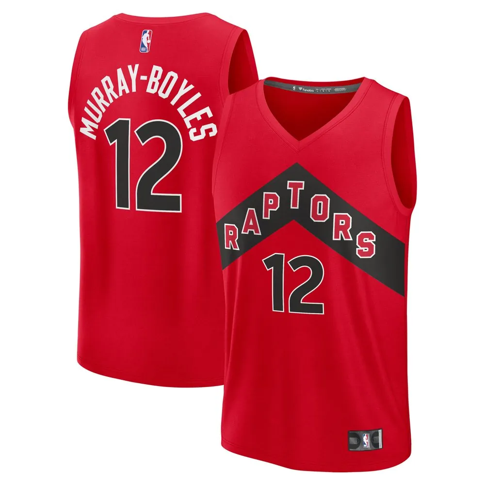 Collin Murray-Boyles Toronto Raptors Fanatics 2025 NBA Draft First Round Pick Fast Break Replica Jersey - Icon Edition - Red