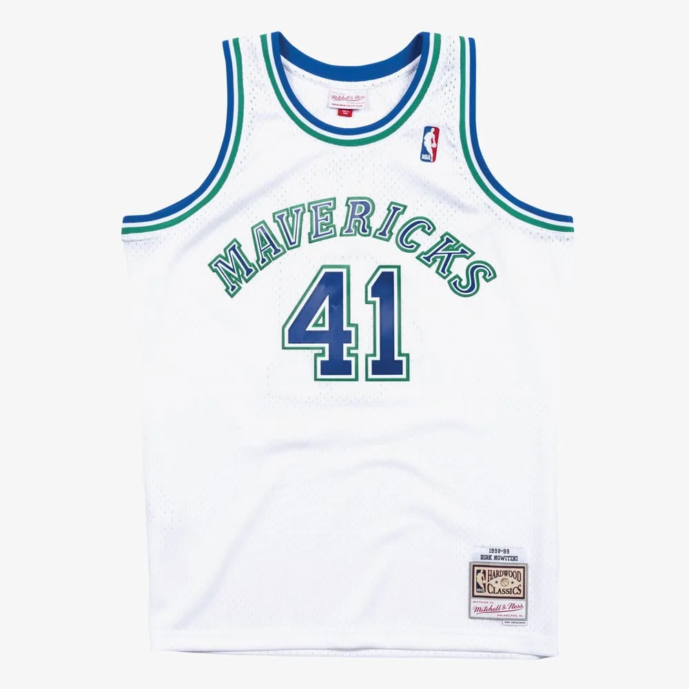 Dirk Nowitzki Dallas Mavericks Mitchell & Ness 1998-99 Hardwood Classics Swingman Jersey - White