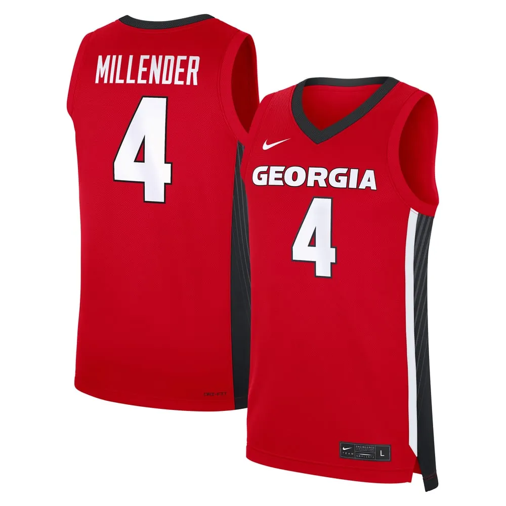 Marcus Millender Georgia Bulldogs Nike NIL Men's Basketball Replica Jersey - Red