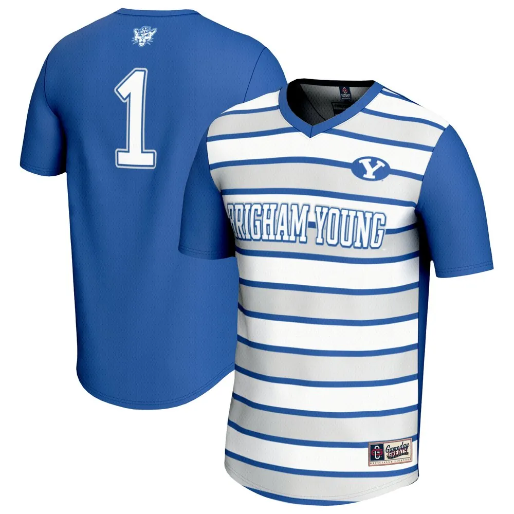 #1 BYU Cougars GameDay Greats Unisex Lightweight Soccer Fashion Jersey - Royal