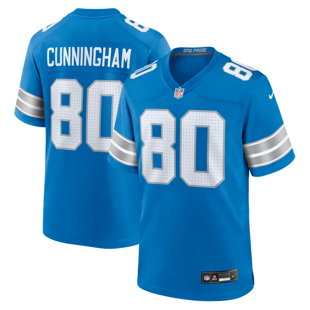 Malik Cunningham Detroit Lions Nike Team Game Jersey -  Blue