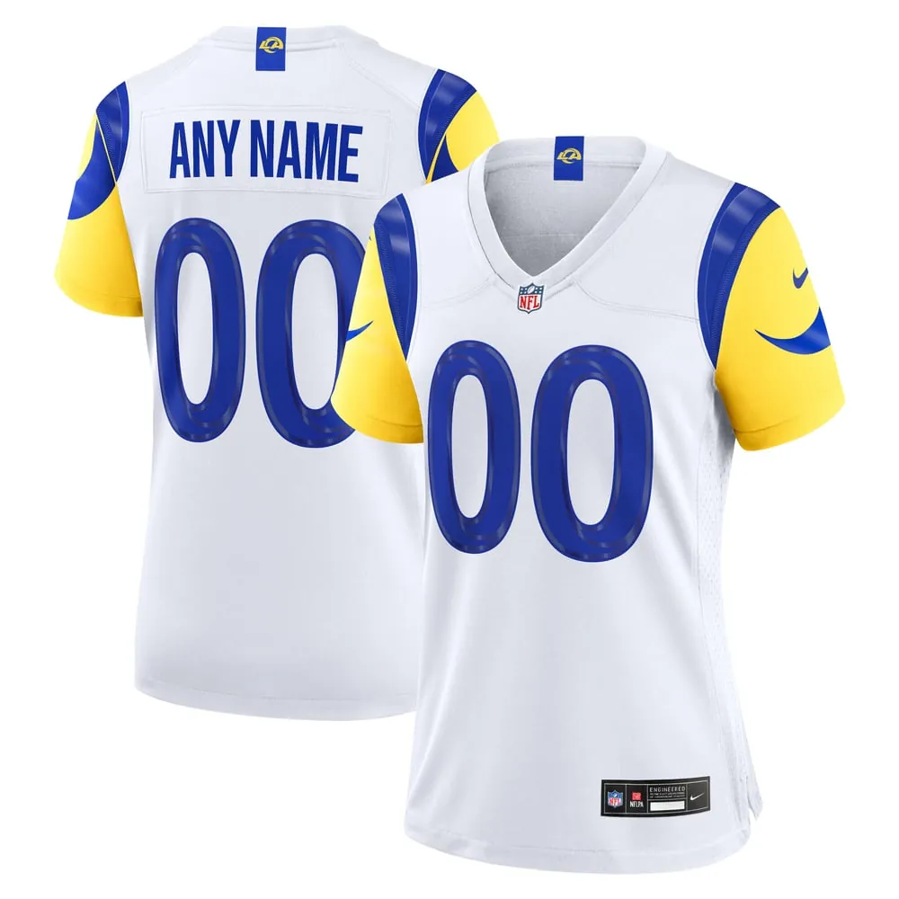 Los Angeles Rams Nike Women's Custom Game Jersey - White
