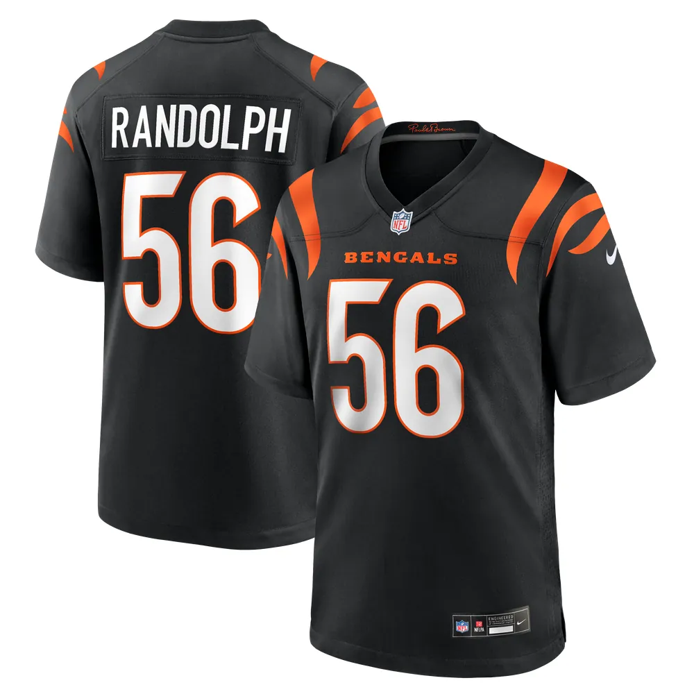 Garmon Randolph Cincinnati Bengals Nike Team Game Jersey - Black
